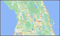 Map of Central Florida and the surrounding area